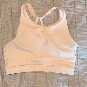 light pink sports bra